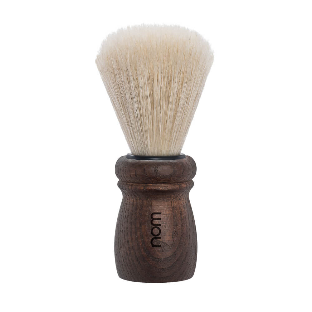 Se nom ALFRED Barberkost, Natural Bristle, Dark Ash hos Proshave